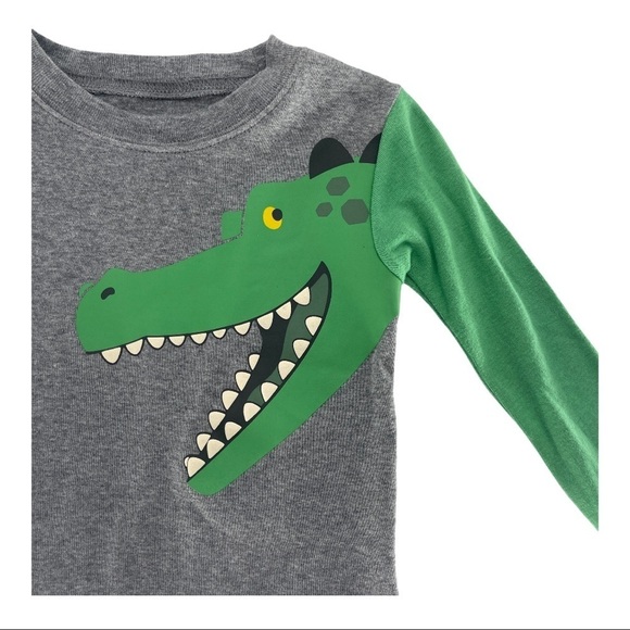 Carter’s Alligator Long Sleeve Sleep Shirt Size 2T - Picture 3 of 7